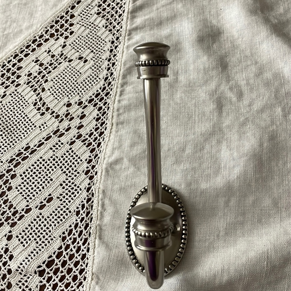 Pair of Pottery Barn Antique Beaded Wall Hooks